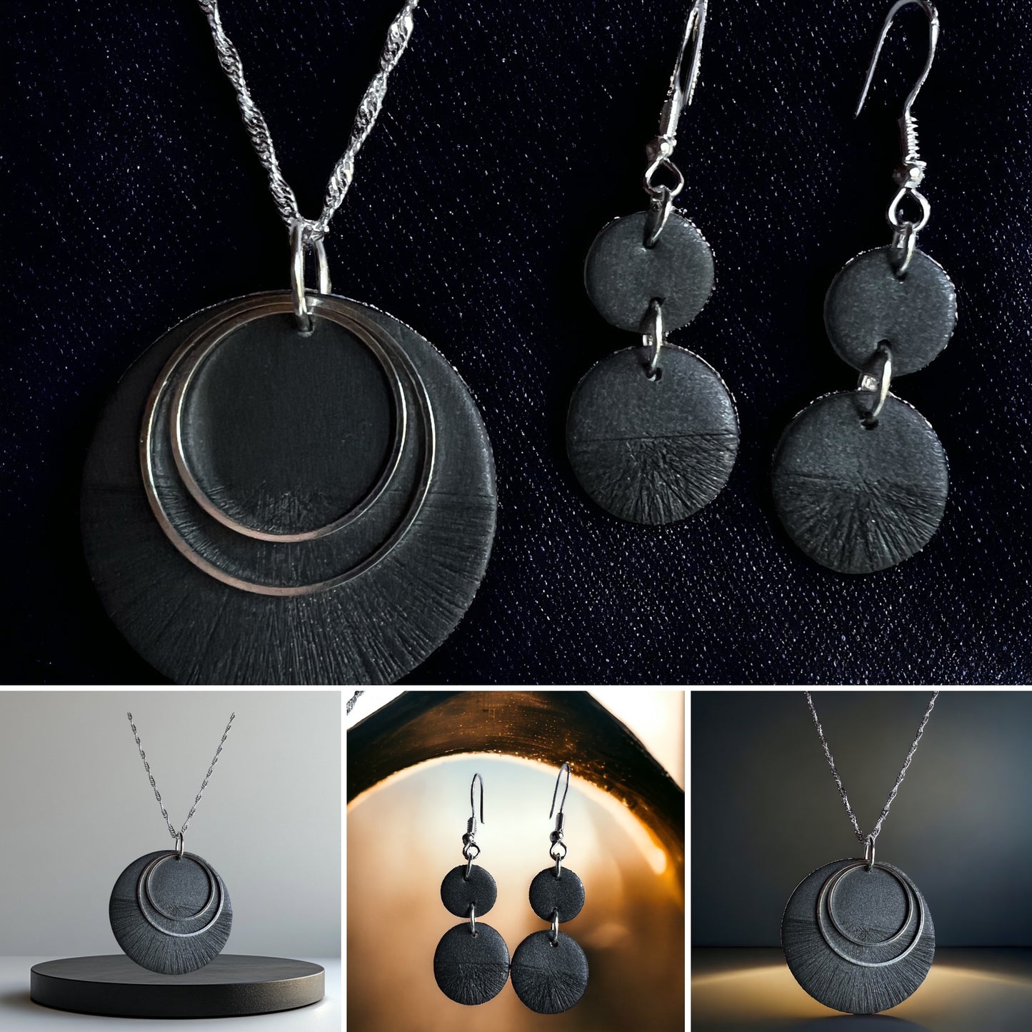 Pewter textured Round