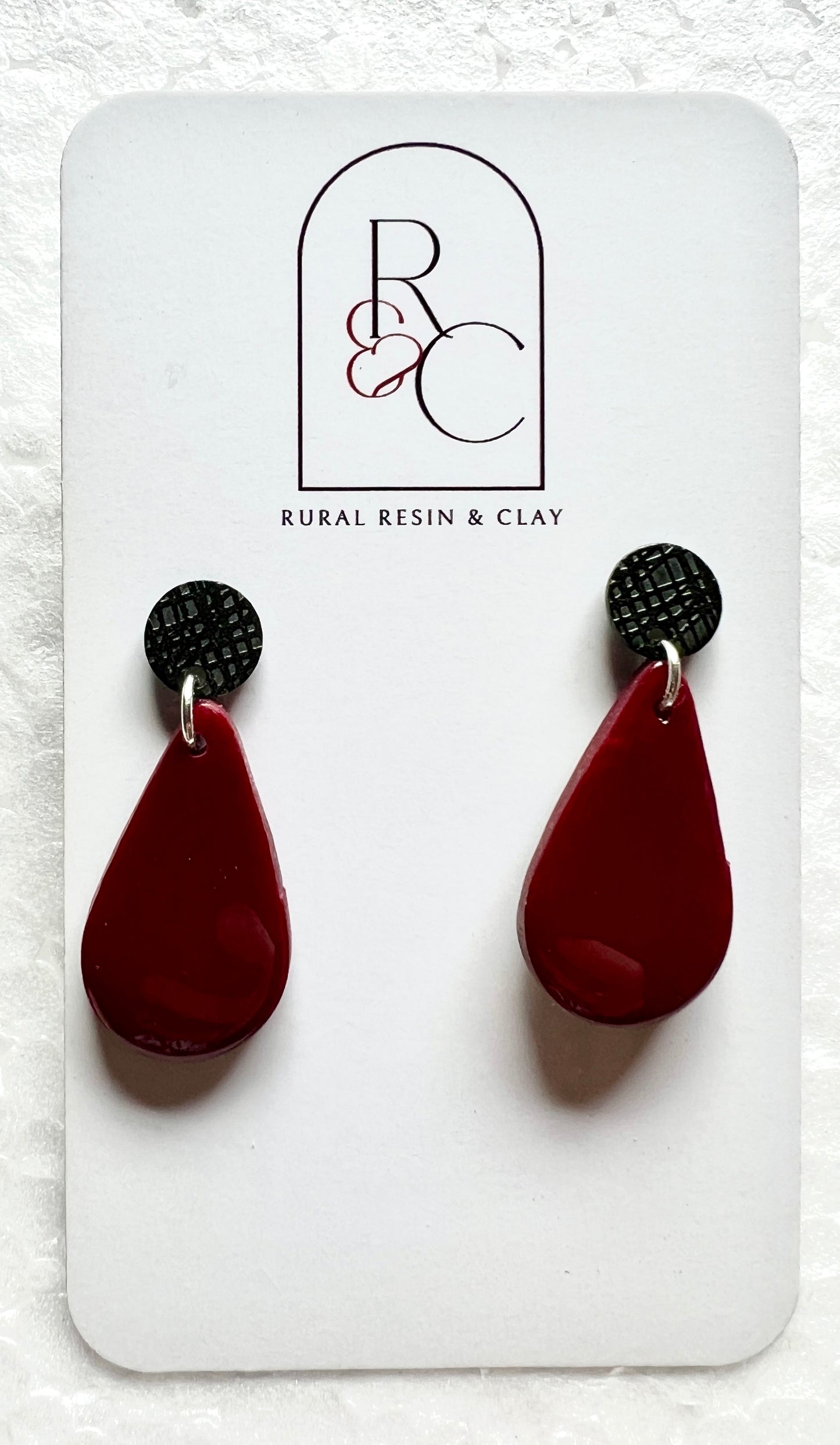 Red tear drops