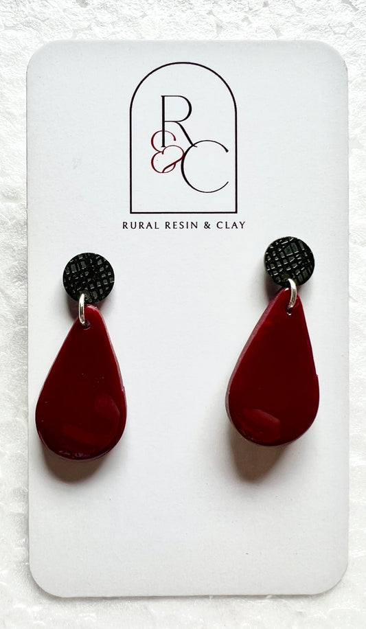 Red tear drops