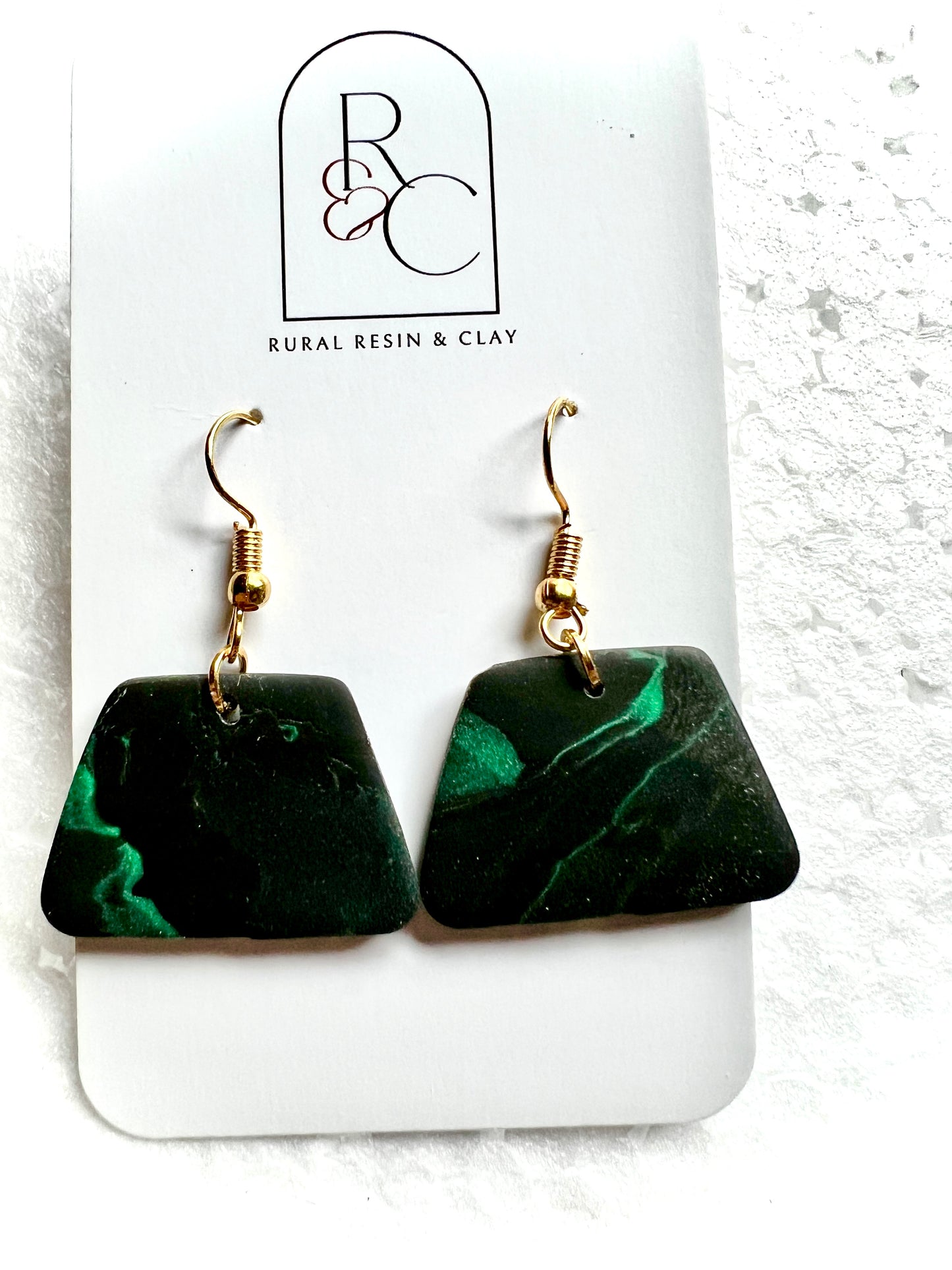 Green black marble