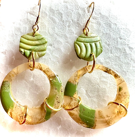 Gold green translucent
