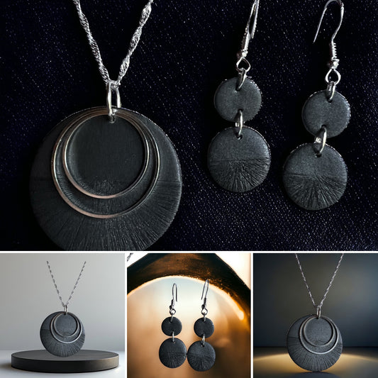 Pewter textured Round