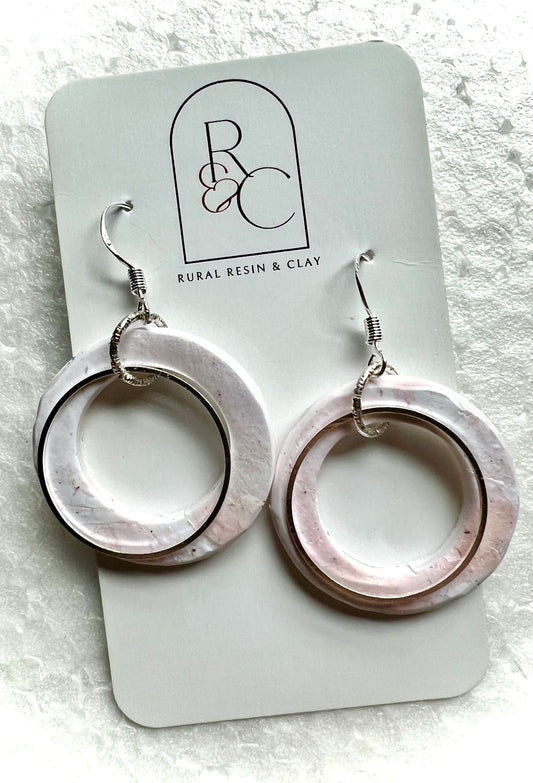 Hues of pink earrings