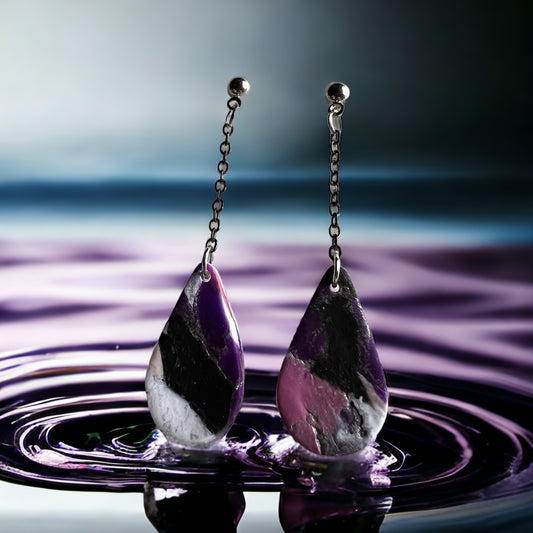 Multi purple hues dangle